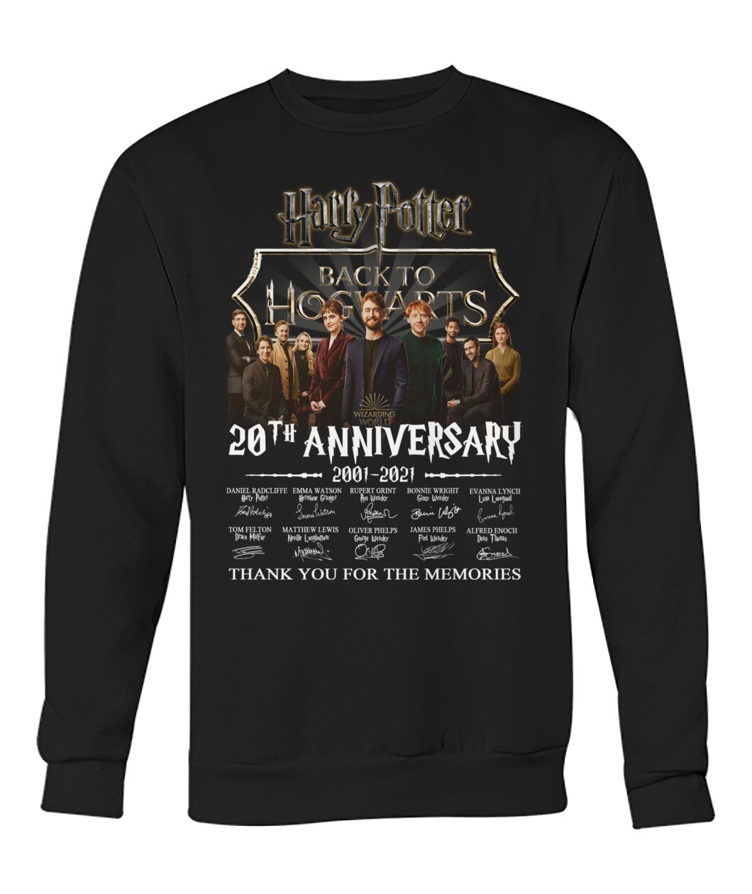Harry Potter Back to Hogwarts 20th Anniversary 2001 2021 shirt hoodie 5