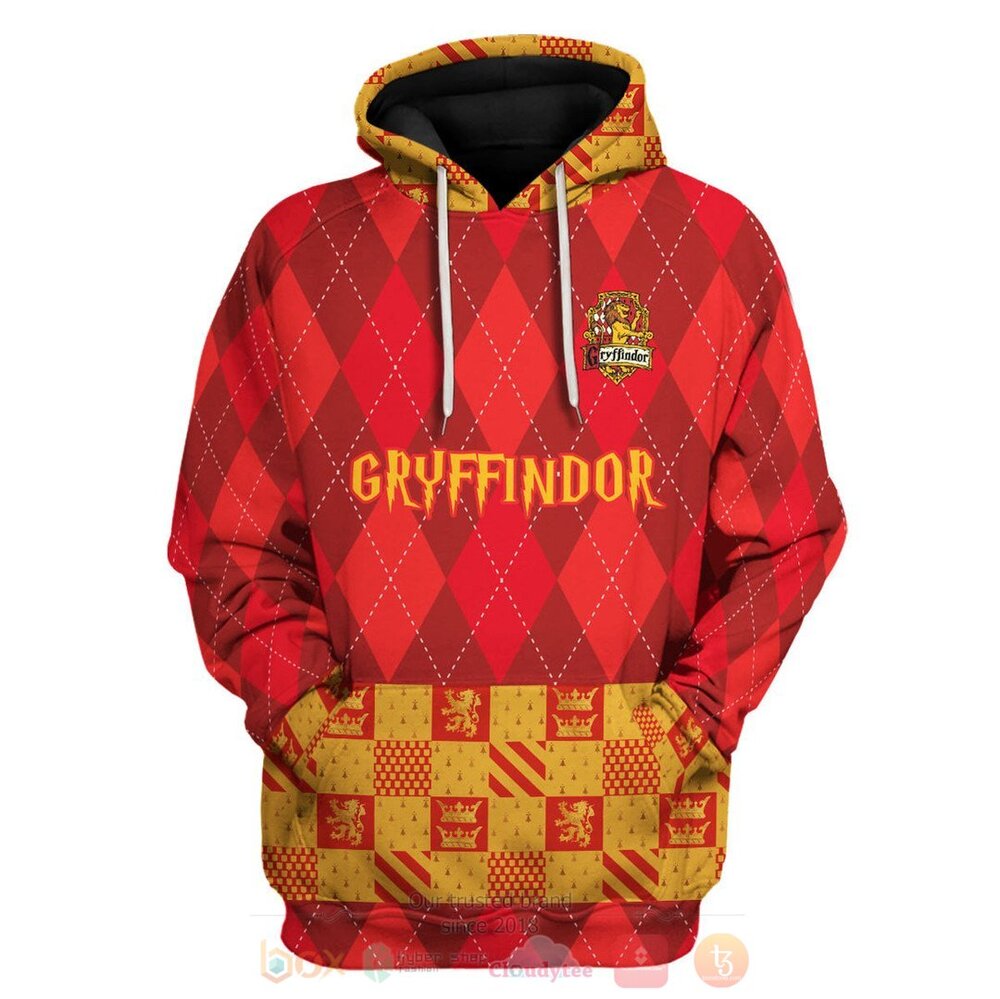 BEST Harry Potter Gryffindor 3D Zip Hoodie, Hoodie 2 Harry Potter Gryffindor 3D Hoodie Zip Hoodie 1