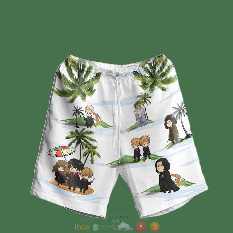 Harry Potter Snape Hawaiian Shirt, Short 3 Harry Potter Snape Hawaiian Shirt Short 1 2