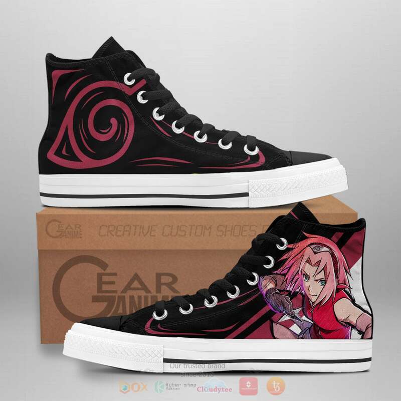 Haruno Sakura Canvas High Top shoes