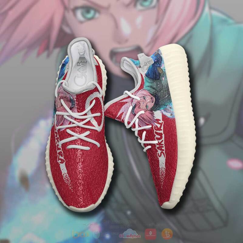 Haruno Sakura Jounin Yeezy Sneaker shoes 1
