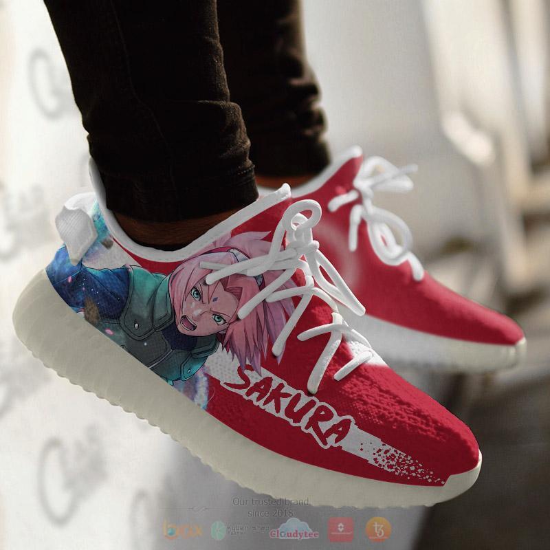 Haruno Sakura Jounin Yeezy Sneaker shoes 3 Haruno Sakura Jounin Yeezy Sneaker shoes 1 2