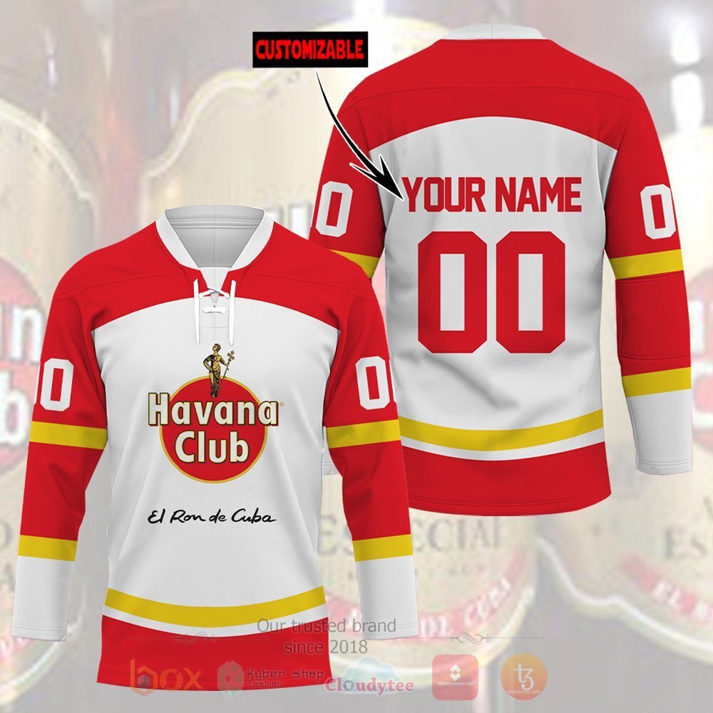 Havana Club El Ron De Cuba Personalized Hockey Jersey