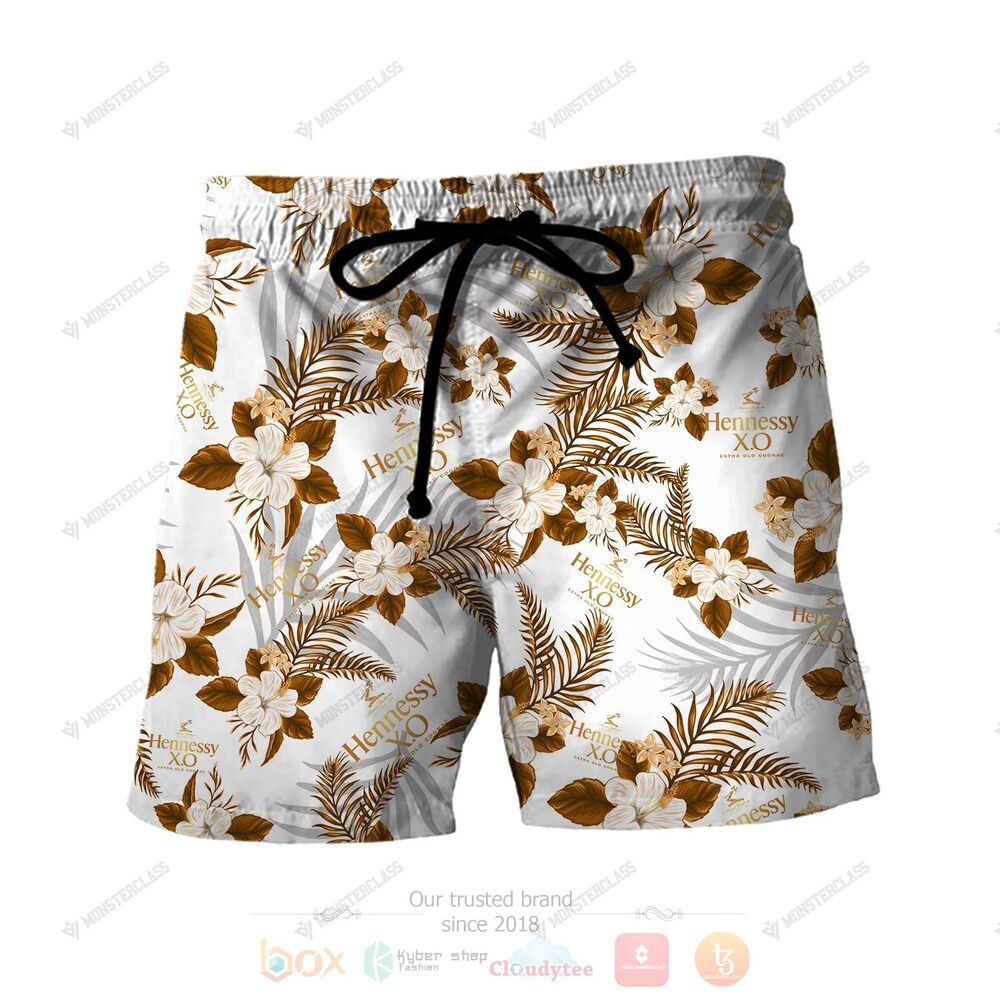 BEST Hennessy XO 3D All Over Printed Hawaiian Shirt, Short 2 Hennessy XO Hawaiian Shirt Short 1