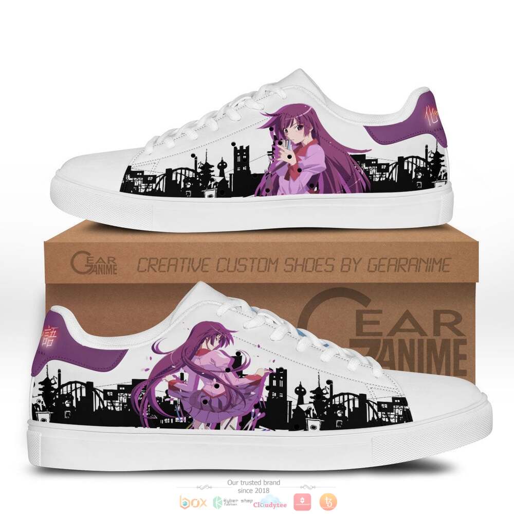 Hitagi Senjougahara Anime Bakemonogatari Skate Stan Smith Shoes