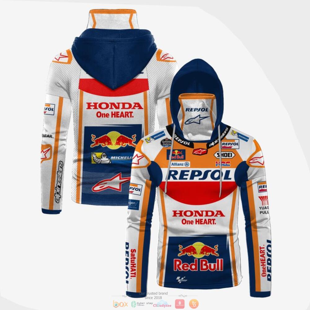 Honda One Heart Red Bull hoodie mask