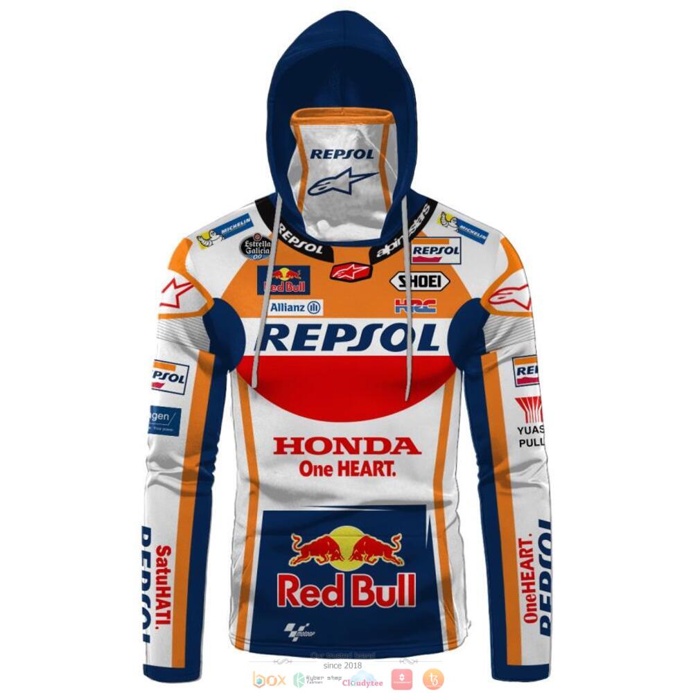 Honda One Heart Red Bull hoodie mask 1