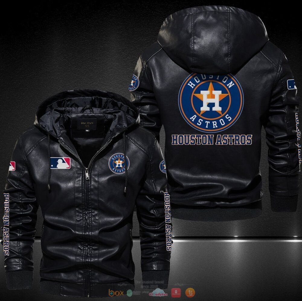 Houston Astros MLB Leather Jacket Hat