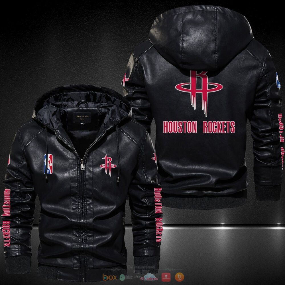 Houston Rockets NBA Leather Jacket Hat