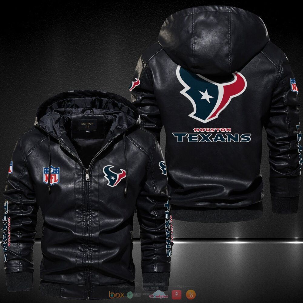 Houston Texans NFL Leather Jacket Hat