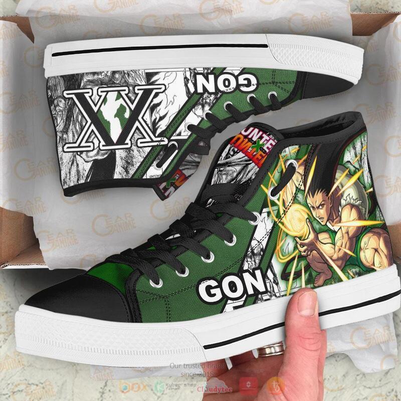 Hunter X Hunter Gon Adult Canvas High Top shoes 1