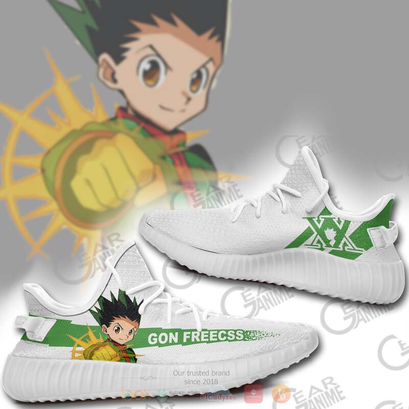 Hunter X Hunter Gon Freecss Yeezy Sneaker shoes 2 Hunter X Hunter Gon Freecss Yeezy Sneaker shoes 1