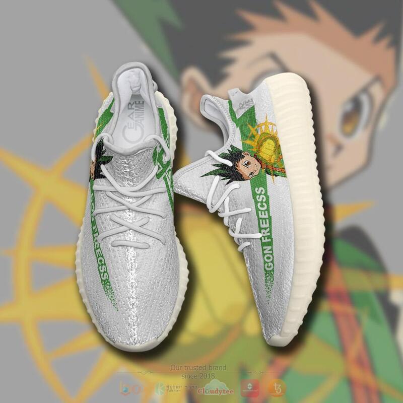 Hunter X Hunter Gon Freecss Yeezy Sneaker shoes 3 Hunter X Hunter Gon Freecss Yeezy Sneaker shoes 1 2