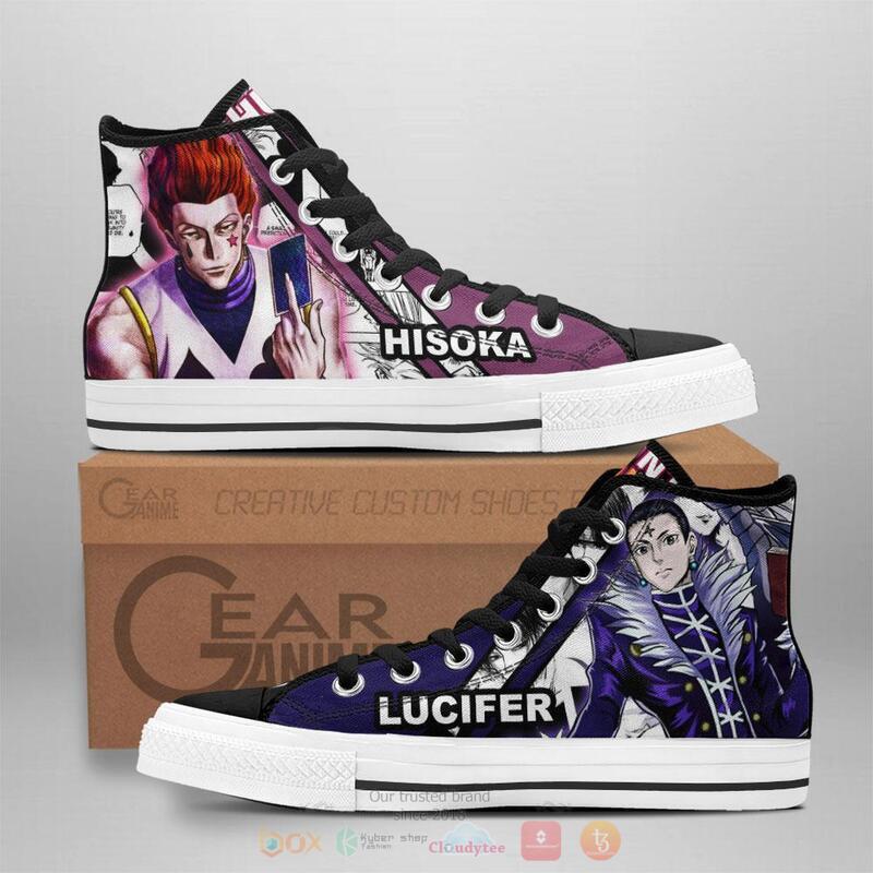 Hunter X Hunter Hisoka and Lucilfer Canvas High Top shoes