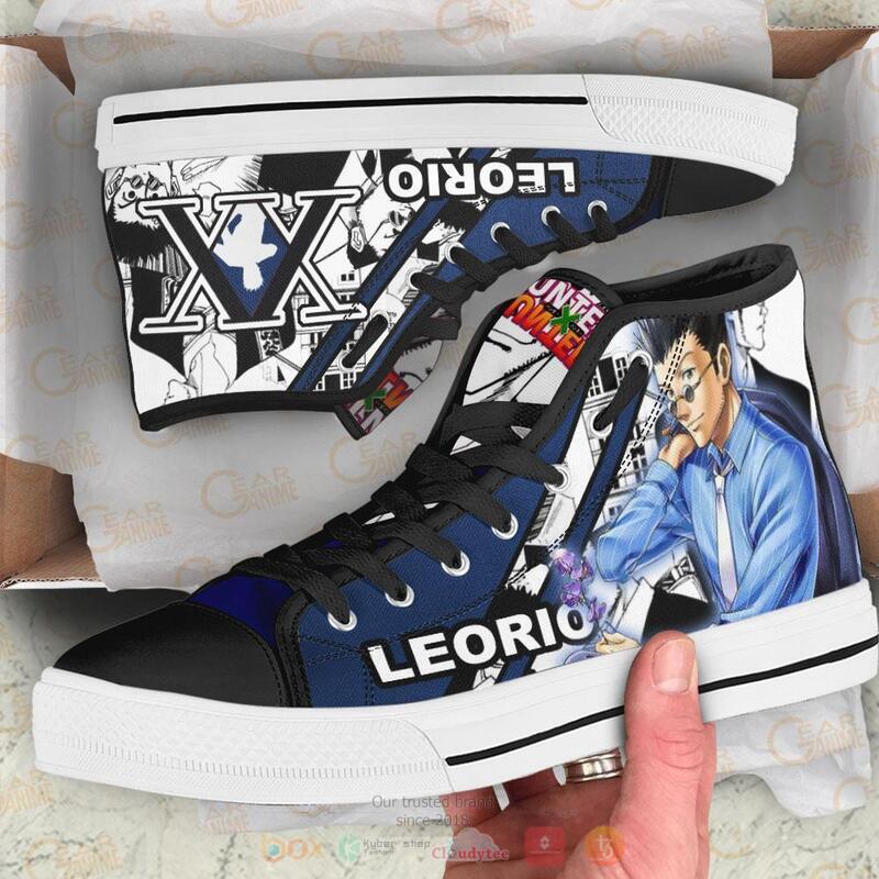 Hunter X Hunter HxH Leorio Canvas High Top shoes 1