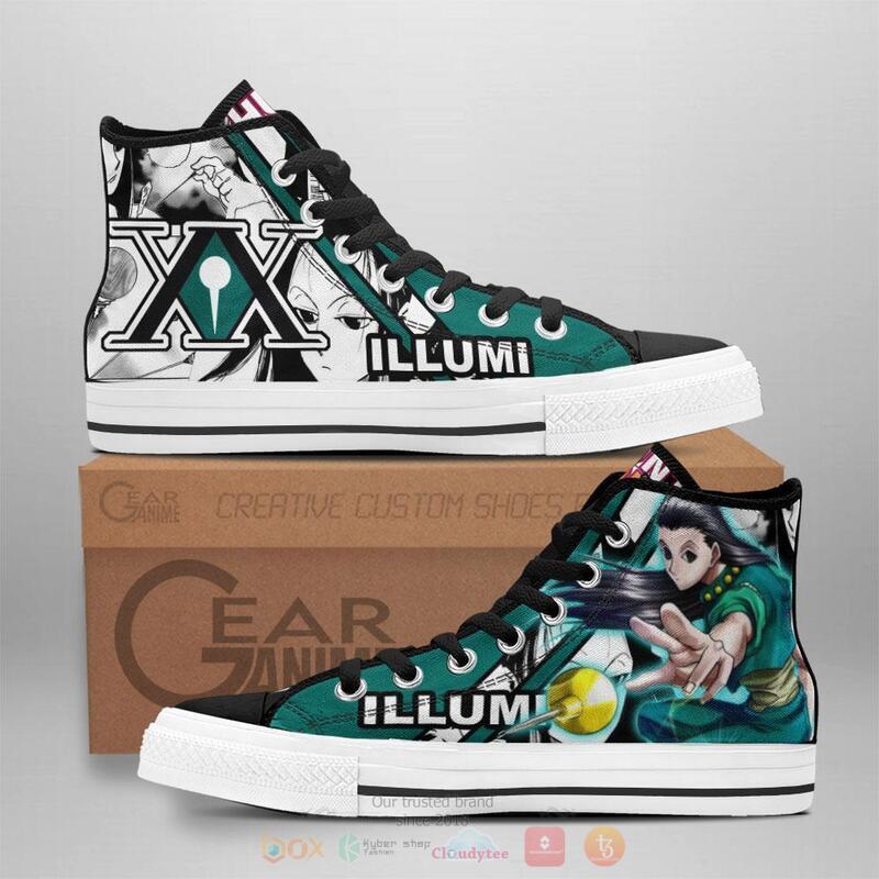 Hunter X Hunter Illumi Zoldyck Canvas High Top shoes