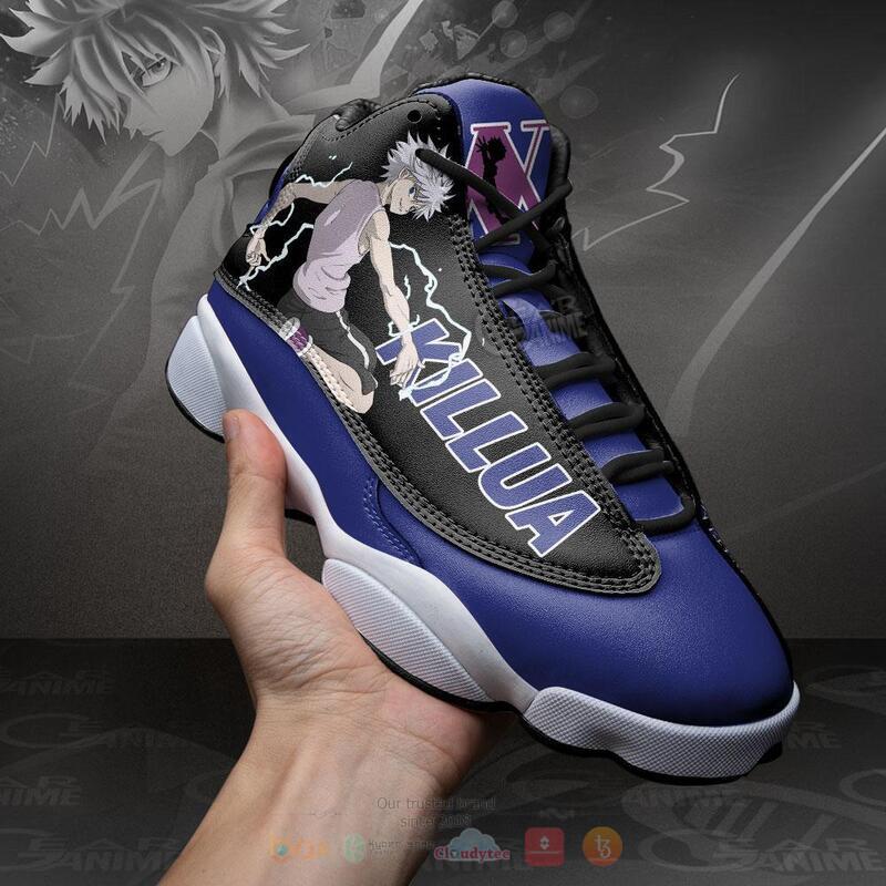 Hunter X Hunter Killua Zoldyck Air Jordan 13 Sneaker Shoes 4 Hunter X Hunter Killua Zoldyck Air Jordan 13 Sneaker Shoes 1 2 3