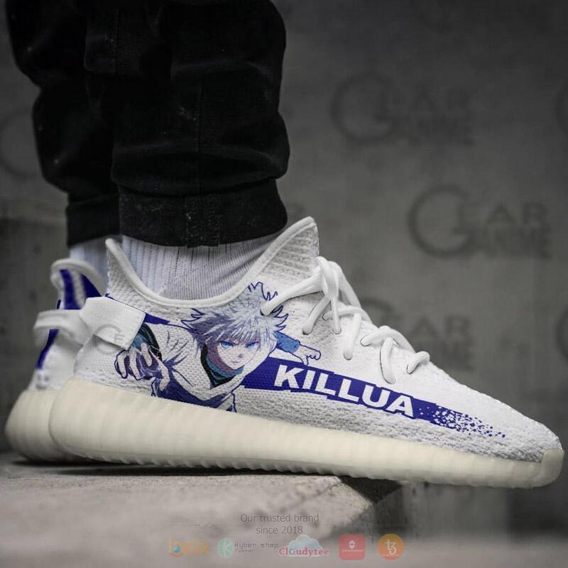 Hunter X Hunter Killua Zoldyck Yeezy Sneaker shoes 4 Hunter X Hunter Killua Zoldyck Yeezy Sneaker shoes 1 2 3