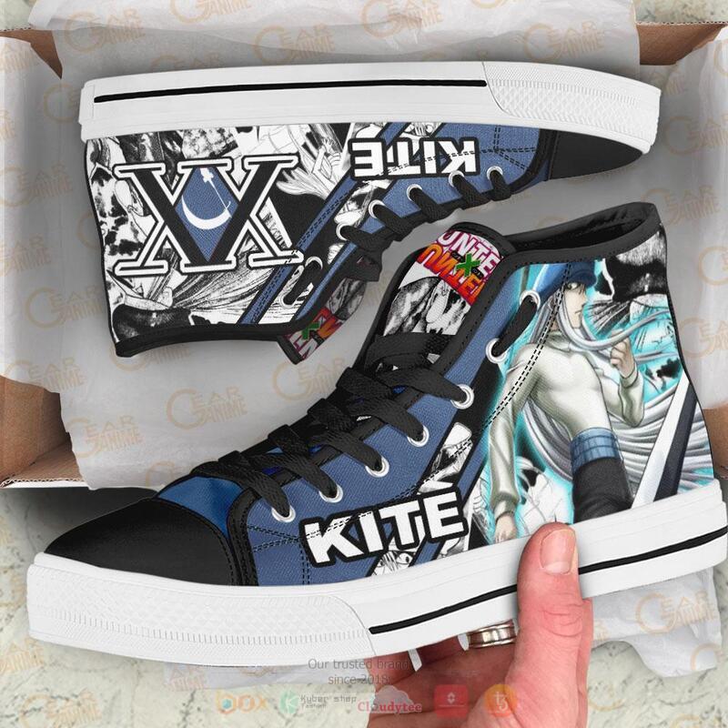 Hunter X Hunter Kite Canvas High Top shoes 1