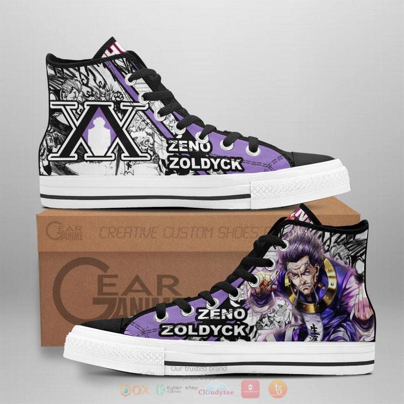Hunter X Hunter Zeno Zoldyck Canvas High Top shoes