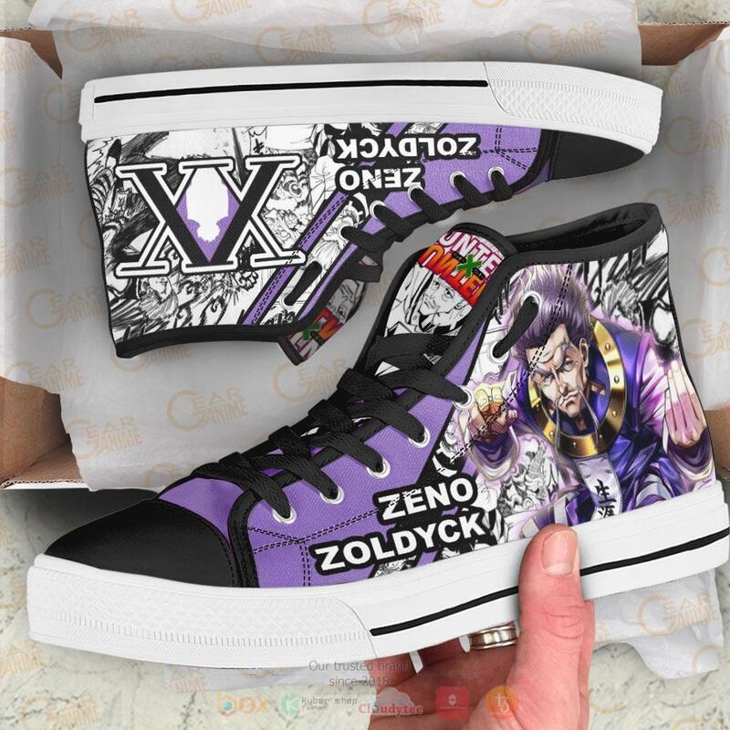 Hunter X Hunter Zeno Zoldyck Canvas High Top shoes 1