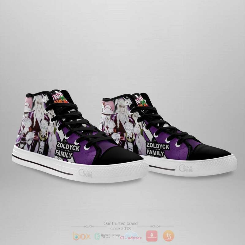 Hunter X Hunter Zoldyck Family Canvas High Top shoes 4 Hunter X Hunter Zoldyck Family Canvas High Top shoes 1 2 3