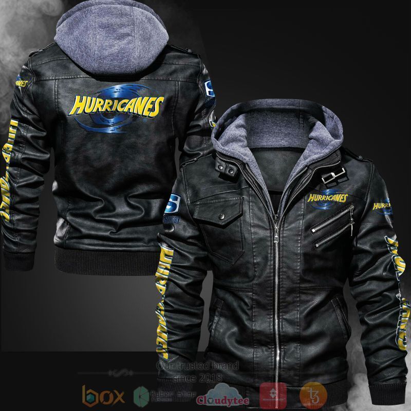 Hurricanes Rugby Team Leather Jacket
