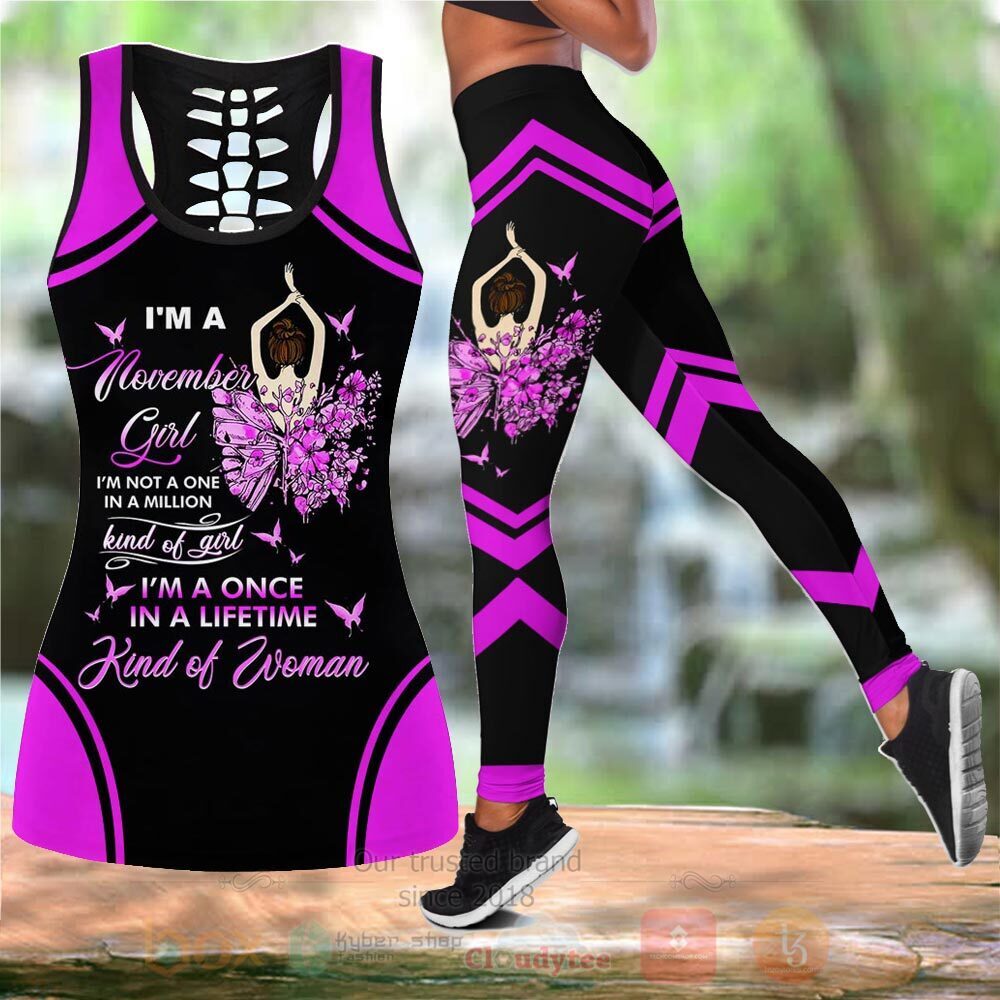 Im A November Girl Tank Top Leggings