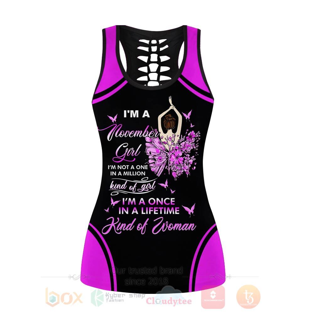 Im A November Girl Tank Top Leggings 1