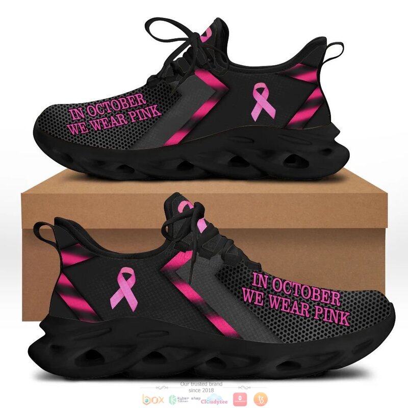 In October We Were Pink Breast Cancer clunky max soul Sneaker 2 In October We Were Pink Breast Cancer clunky max soul shoes 1