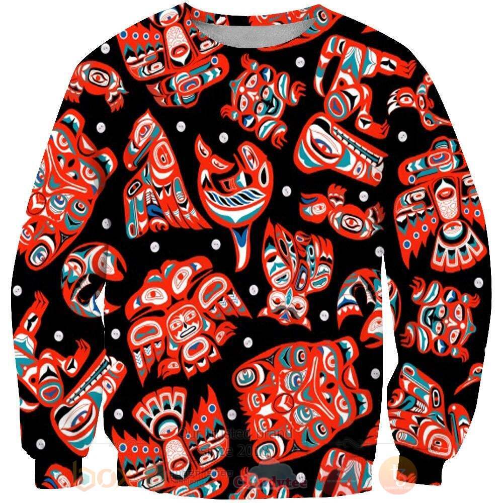 Indigenous Culture Totems Native American Sweater