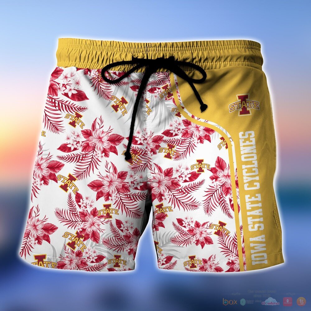 Iowa State Cyclones NCAA Baby Yoda Hawaiian Shirt and Shorts 1 2