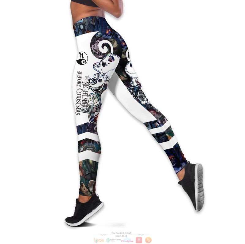NEW Jack Skellington The nightmare before christmas hollow tank top, leggings 3 Jack Skellington The nightmare before christmas hollow tank top leggings 1 2