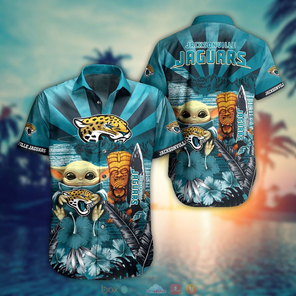 Jacksonville Jaguars Baby Yoda NFL Hawaiian Shirt, Shorts 8 Jacksonville Jaguars NFL Baby Yoda Hawaiian Shirt Shorts