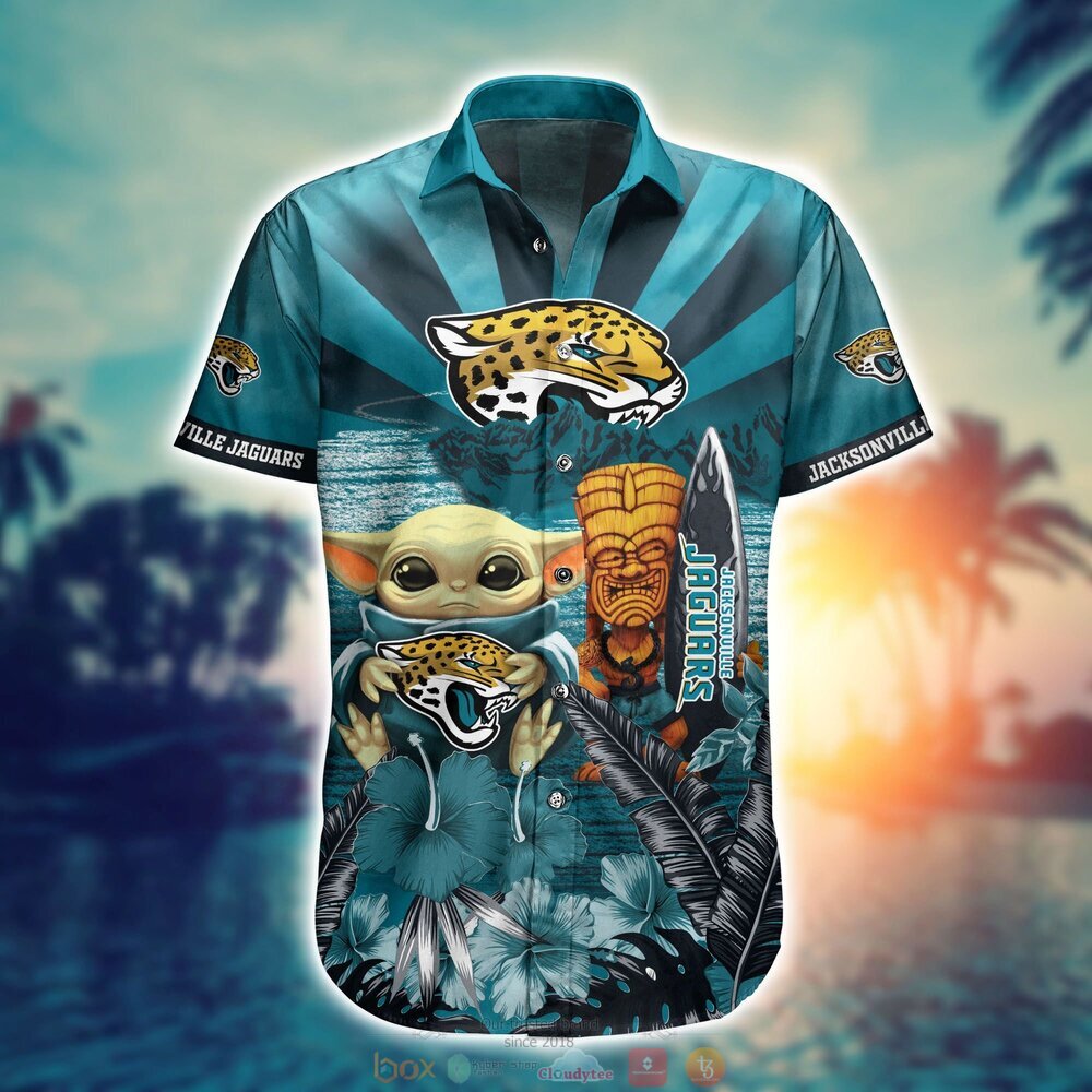Jacksonville Jaguars Baby Yoda NFL Hawaiian Shirt, Shorts 2 Jacksonville Jaguars NFL Baby Yoda Hawaiian Shirt Shorts 1