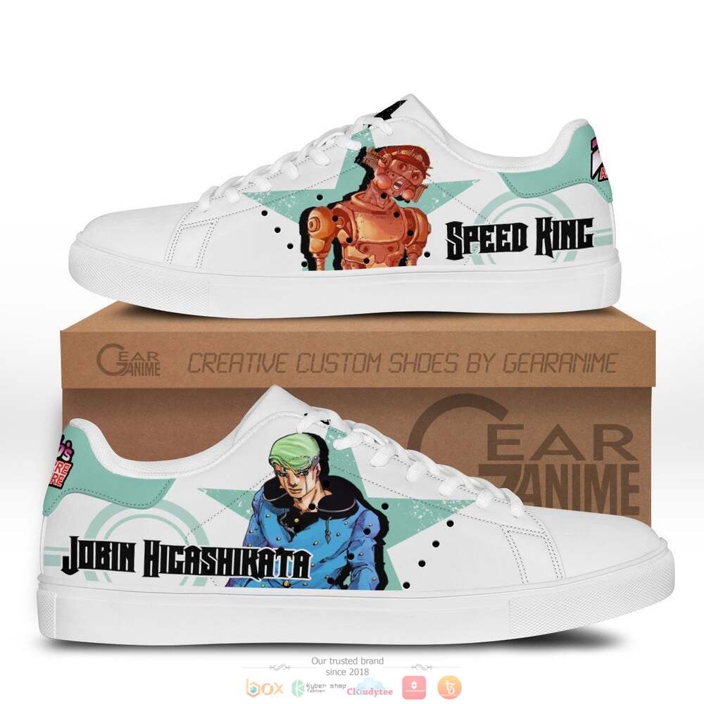 Jobin Higashikata Anime Jojos Bizarre Adventure Skate Stan Smith Shoes