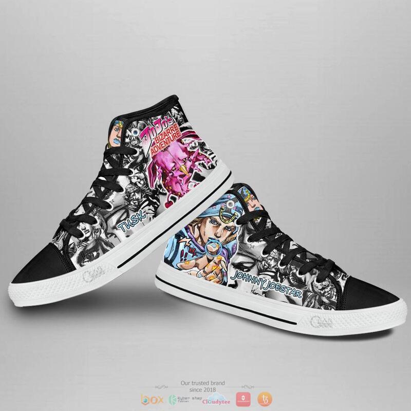 Johnny Joestar Anime Jojos Birraze Adventure canvas high top shoes 1 2 3