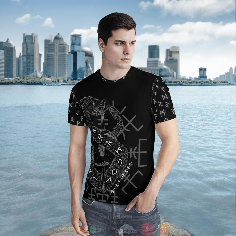 Jormungandr Viking Odin jersey shirt, hoodie 5 Jormungandr Viking Odin 3d shirt hoodie 1 2 3 4