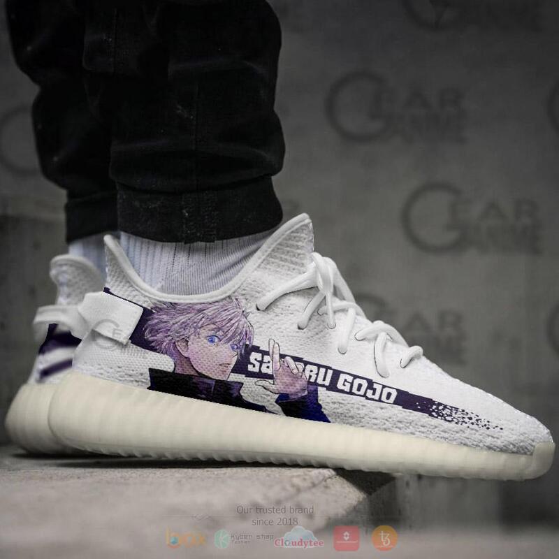 Jujutsu Kaisen Satoru Gojo Yeezy Sneaker Shoes 3 Jujutsu Kaisen Satoru Gojo Yeezy Sneaker Shoes 1 2