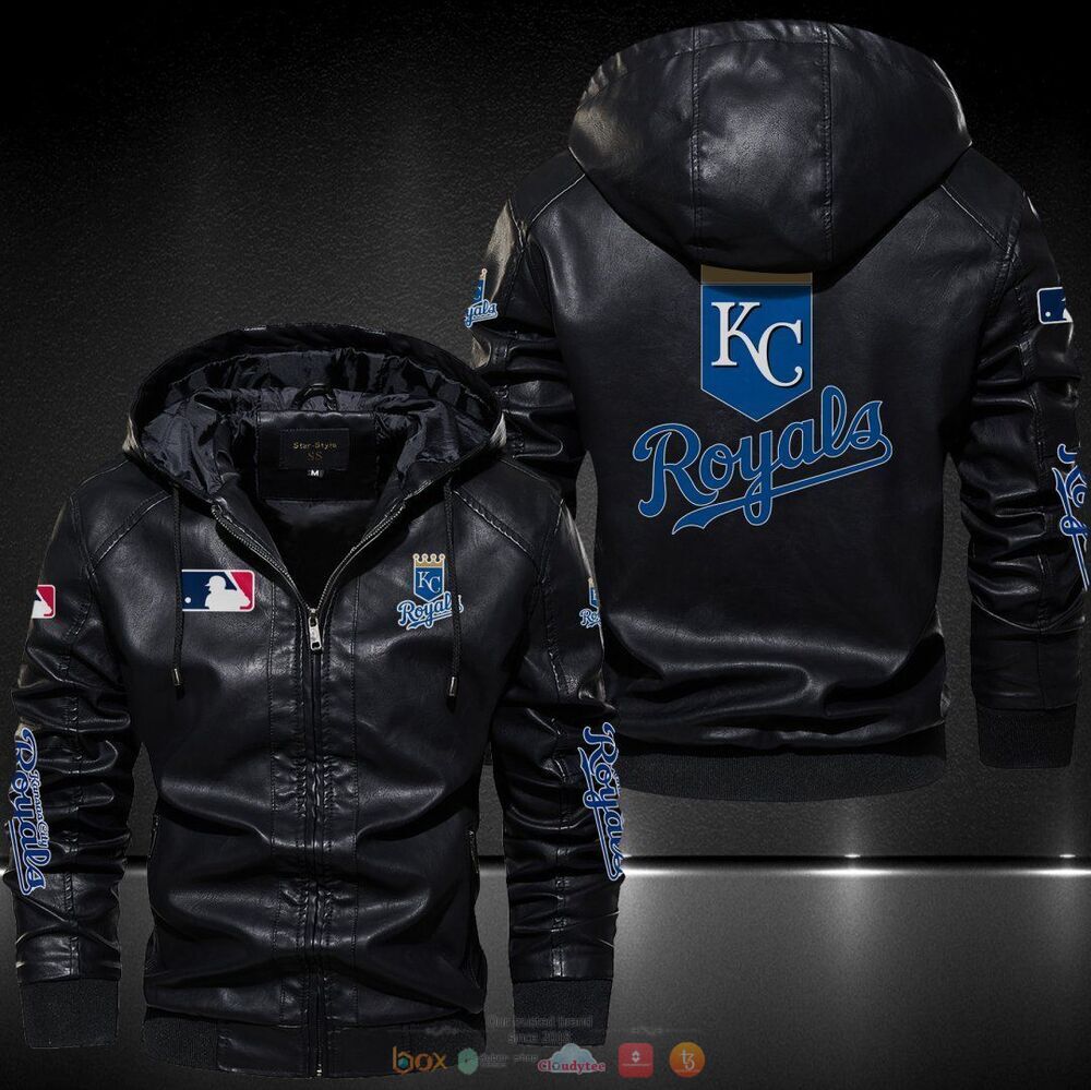 Kansas City Royals MLB Leather Jacket Hat