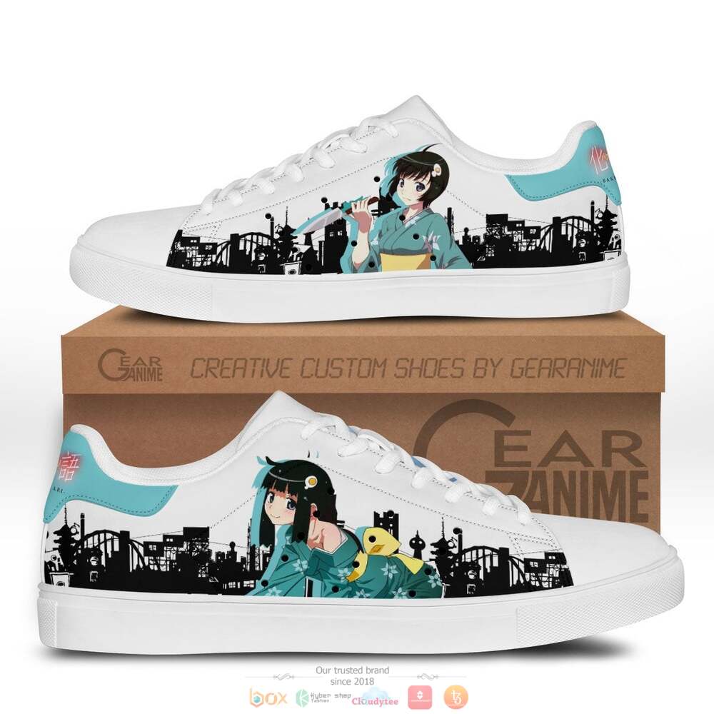 Karen Araragi And Tsukihi Araragi Anime Bakemonogatari Skate Stan Smith Shoes
