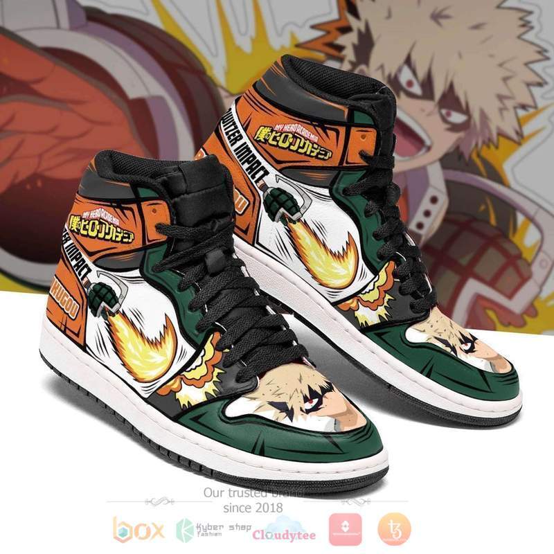 Katsuki Bakugou Skill My Hero Academia Air Jordan High Top Sneakers
