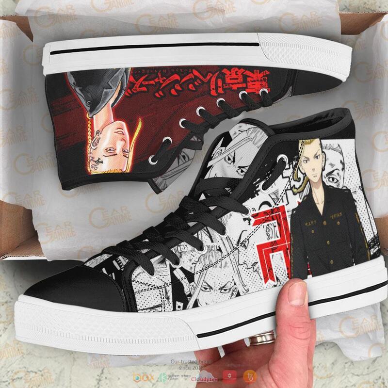 Ken Ryuguji Anime Tokyo Revengers canvas high top shoes 1