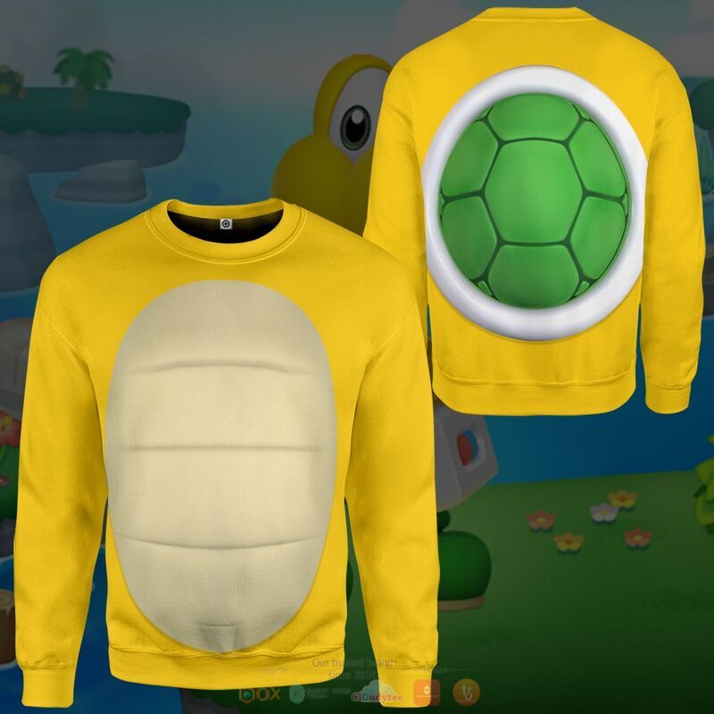 Koopa Troopa 3D Shirt Hoodie 1 2 3 4 5 6 7 8 9 10 11 12