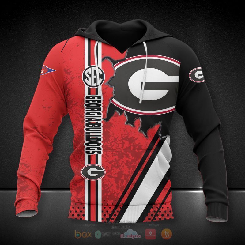 NCAA Georgia Bulldogs 3d shirt hoodie