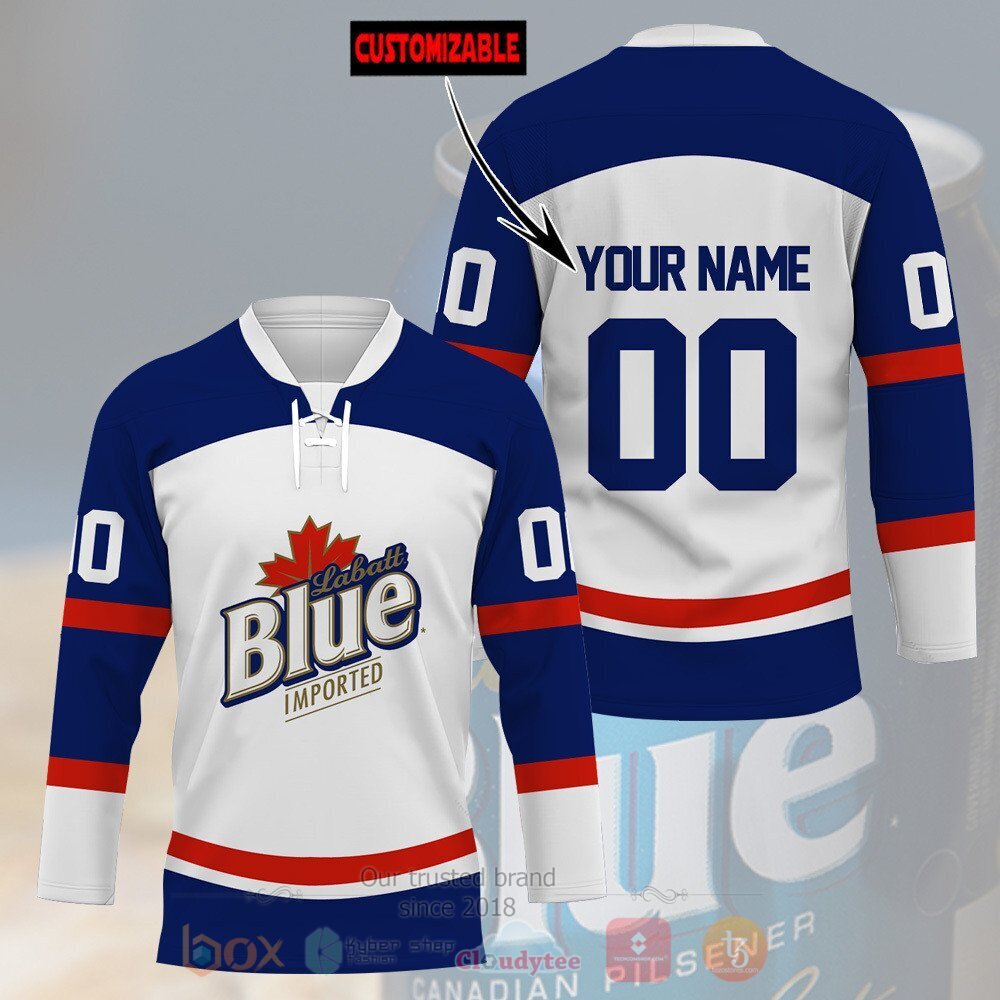 Labatt Blue Imported Personalized Hockey Jersey