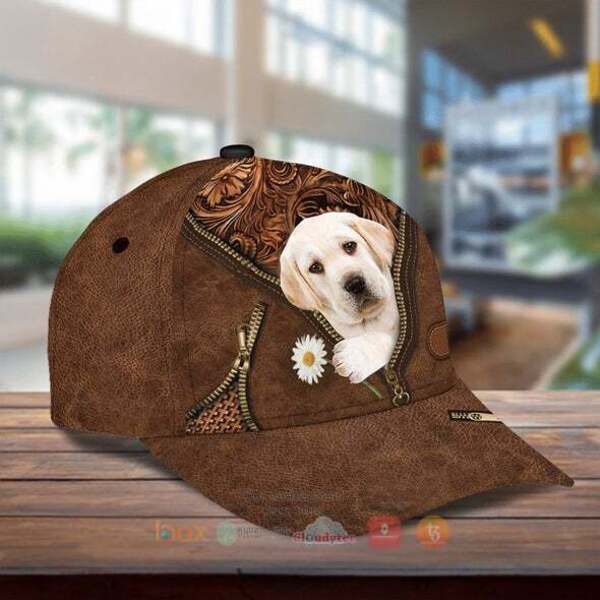 BEST Labradoodle Holding Daisy Hat Cap 2 Labradoodle Holding Daisy Cap Hat 1