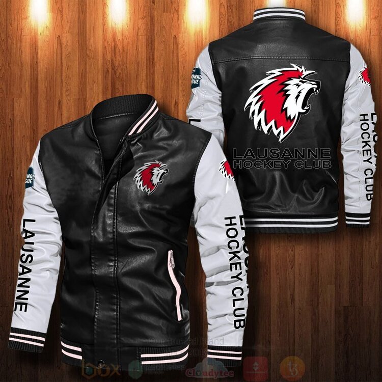 Lausanne Hockey Club Bomber Leather Jacket 1