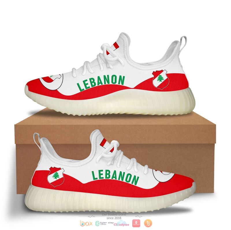 Lebanon Flag Clunky Max soul shoes 2 Lebanon Flag Clunky Max soul shoes 1