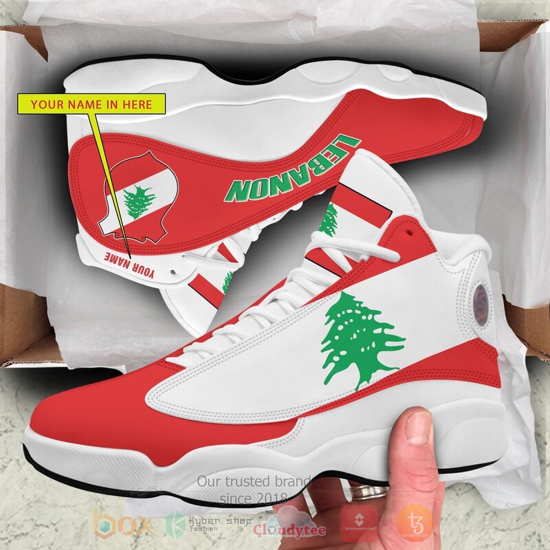 Lebanon Personalized Air Jordan 13 Shoes 1